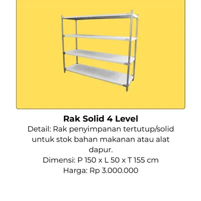 Rak Solid 4 Level