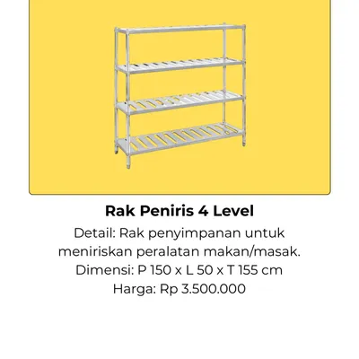 Rak Peniris 4 Level