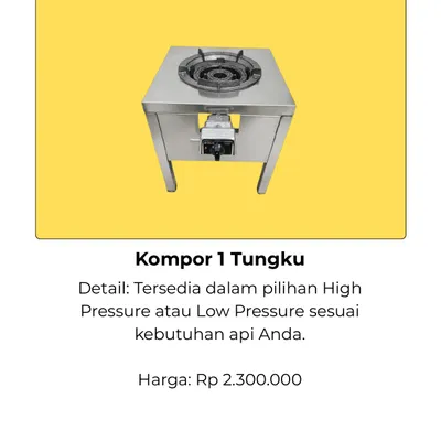 Kompor 1 Tungku
