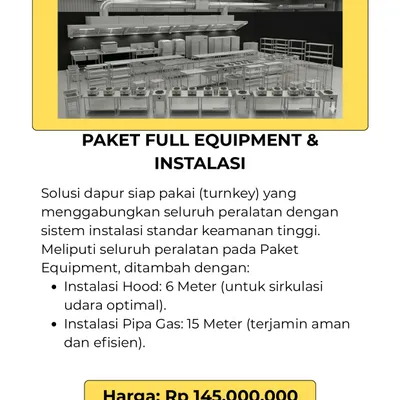 Paket Full Equipment & Instalasi