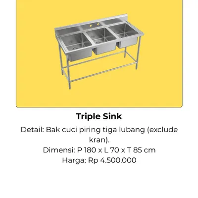 Triple Sink